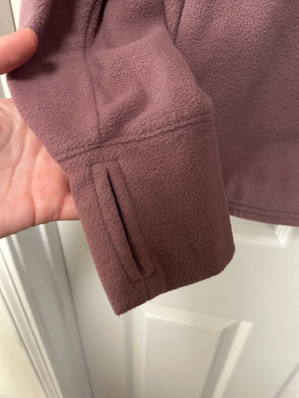 Old Navy Full-Zip Fleece Jacket - Mauve - Picture 3 of 4